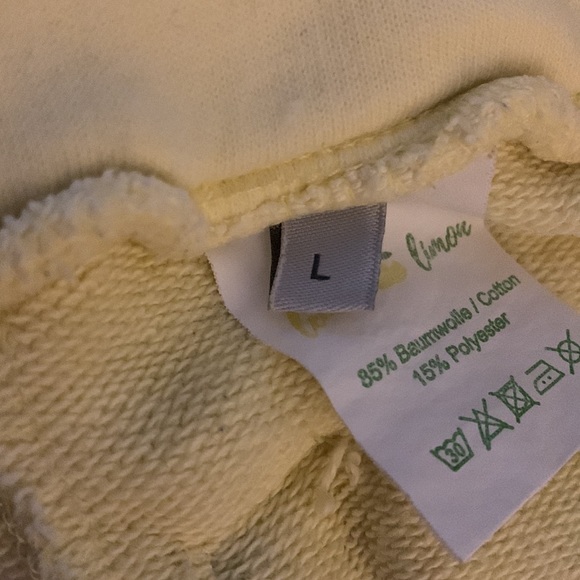 Lemon Ve Limon Pastell Sweatpants Yellow Size L - Picture 8 of 9